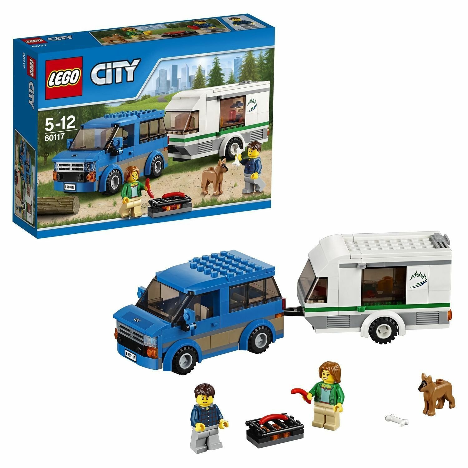 Конструктор LEGO City Great Vehicles Фургон и дом на колёсах (60117) купить  в интернет-магазине Мир LEGO.ру