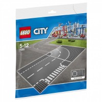 LEGO City Supplementary Т-образный перекрёсток и поворот 7281