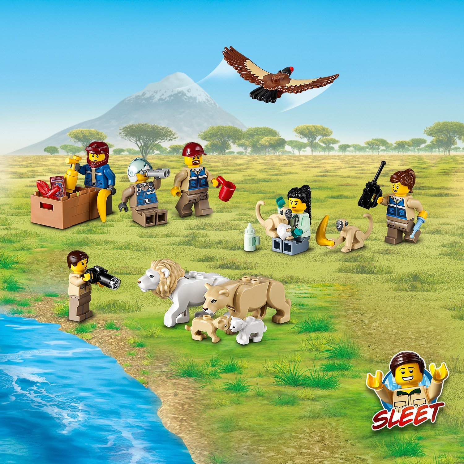 Конструктор LEGO City Wildlife Лагерь спасения дикой природы 60307 купить в  интернет-магазине Мир LEGO.ру