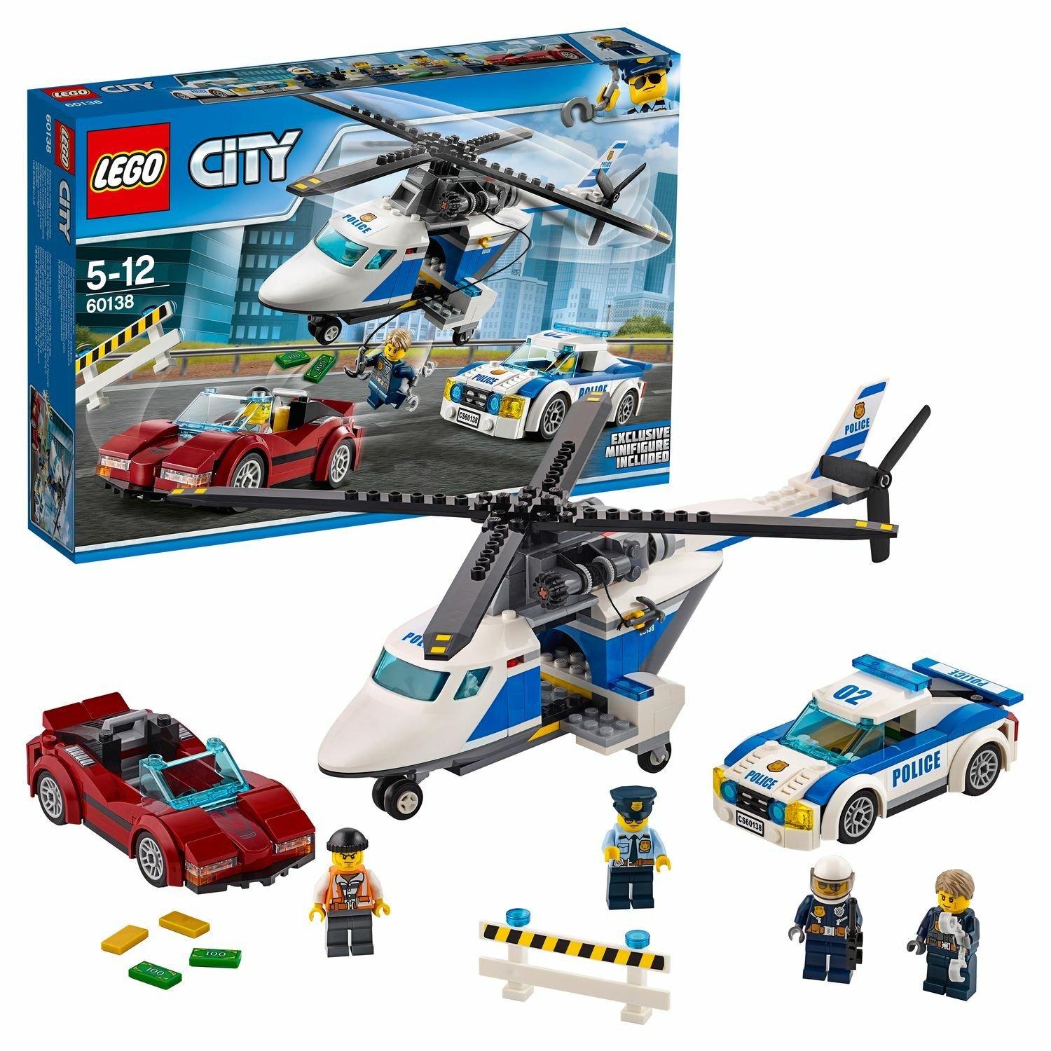 Конструктор LEGO City Police Стремительная погоня (60138) купить в  интернет-магазине Мир LEGO.ру