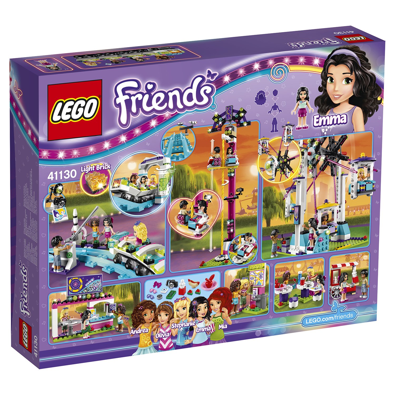 Конструктор LEGO Friends Парк развлечений: американские горки (41130)  купить в интернет-магазине Мир LEGO.ру