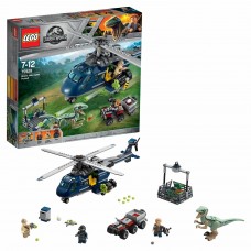 Конструктор LEGO Jurassic World Погоня за Блю на вертолёте 75928